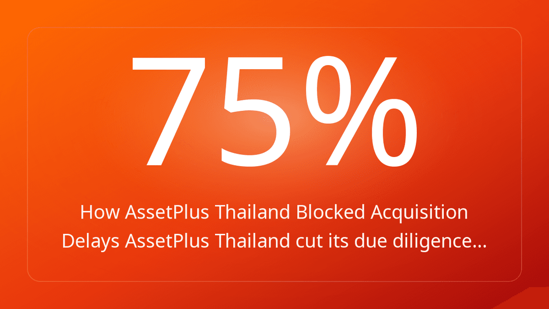 How AssetPlus Thailand Blocked Acquisition Delays AssetPlus Thailand cut its due diligence…