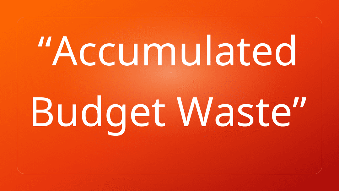 Accumulated Budget Waste