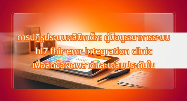 การบูรณาการ HL7 FHIR EMR ในระบบคลินิกเด็กเพื่อเพิ่มประสิทธิภาพ