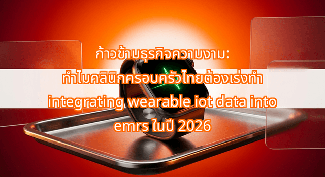ก้าวข้ามธุรกิจความงาม: ทำไมคลินิกครอบครัวไทยต้องเร่งทำ integrating wearable iot data into emrs ในปี 2026