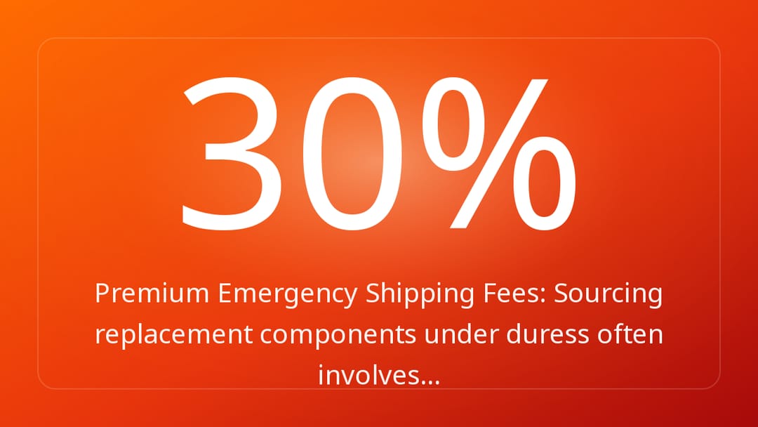 Premium Emergency Shipping Fees: Sourcing replacement components under duress often involves…