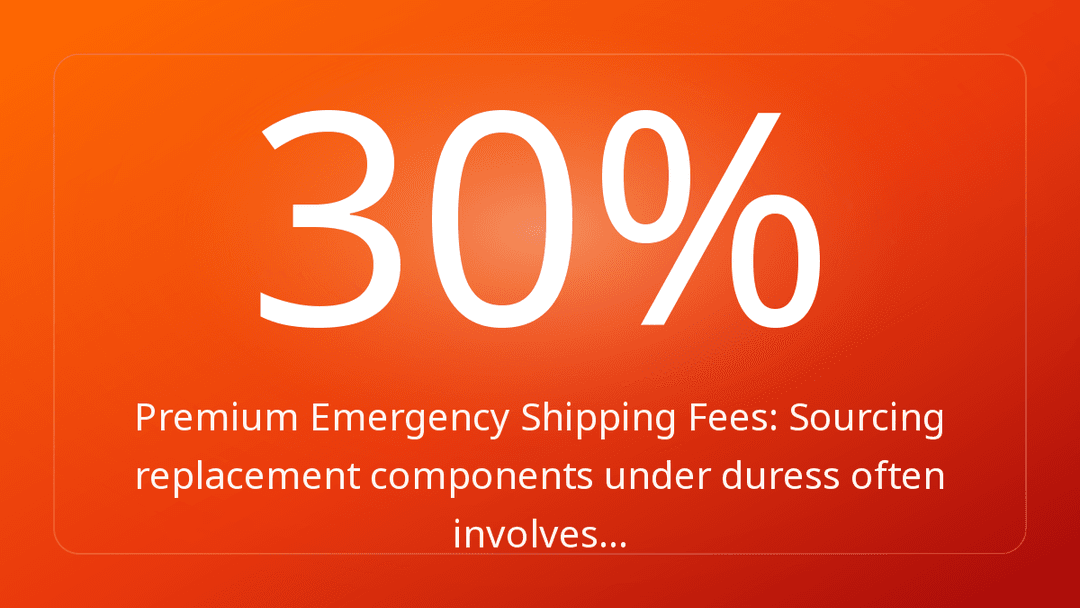 Premium Emergency Shipping Fees: Sourcing replacement components under duress often involves…
