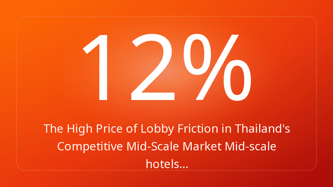 The High Price of Lobby Friction in Thailand's Competitive Mid-Scale Market Mid-scale hotels…
