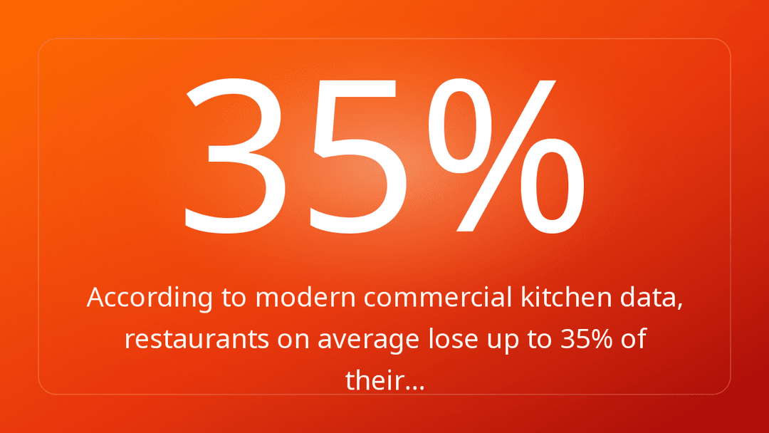 According to modern commercial kitchen data, restaurants on average lose up to 35% of their…