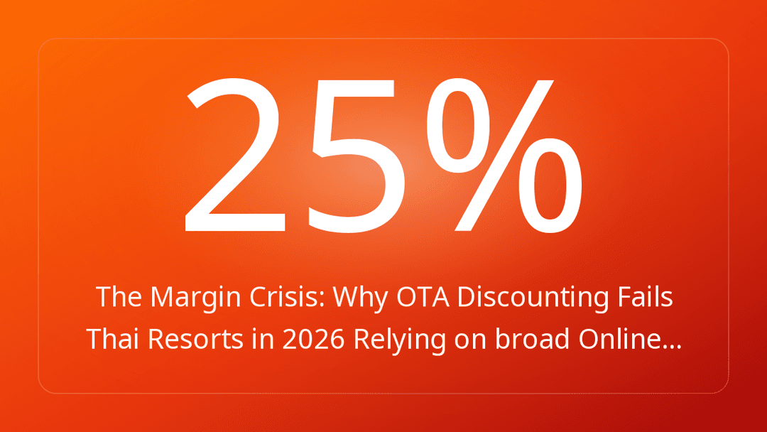 The Margin Crisis: Why OTA Discounting Fails Thai Resorts in 2026 Relying on broad Online…