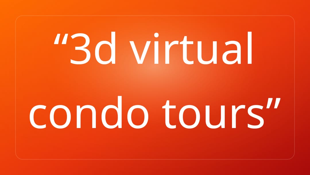 3d virtual condo tours