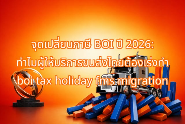 2026 BOI Tax Holiday Spurs Thai Fleets to Upgrade FMS AI