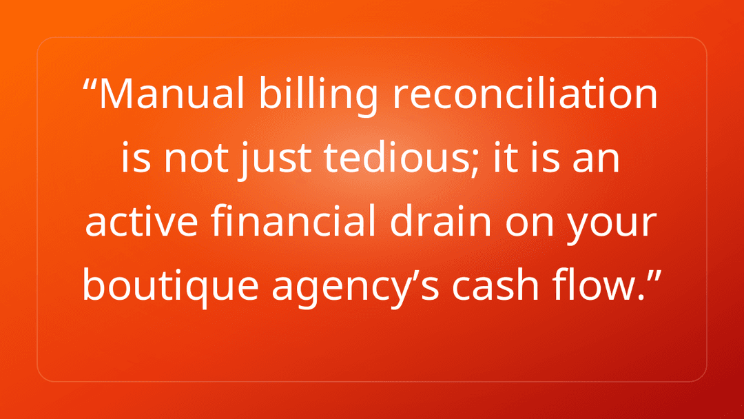 Manual billing reconciliation is not just tedious; it is an active financial …