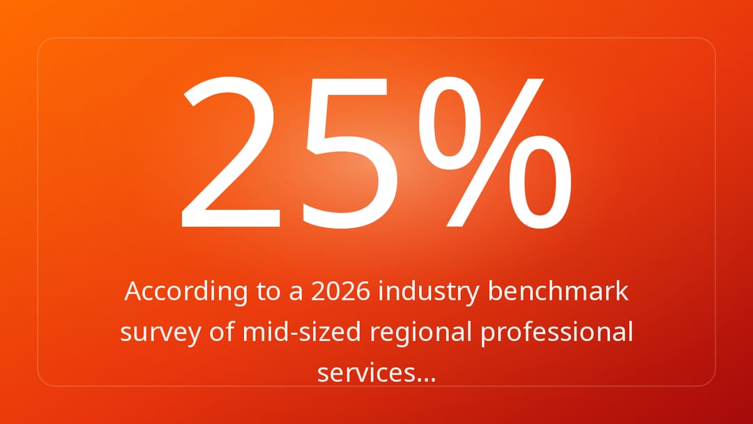 According to a 2026 industry benchmark survey of mid-sized regional professional services…
