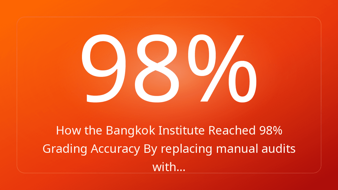 How the Bangkok Institute Reached 98% Grading Accuracy By replacing manual audits with…