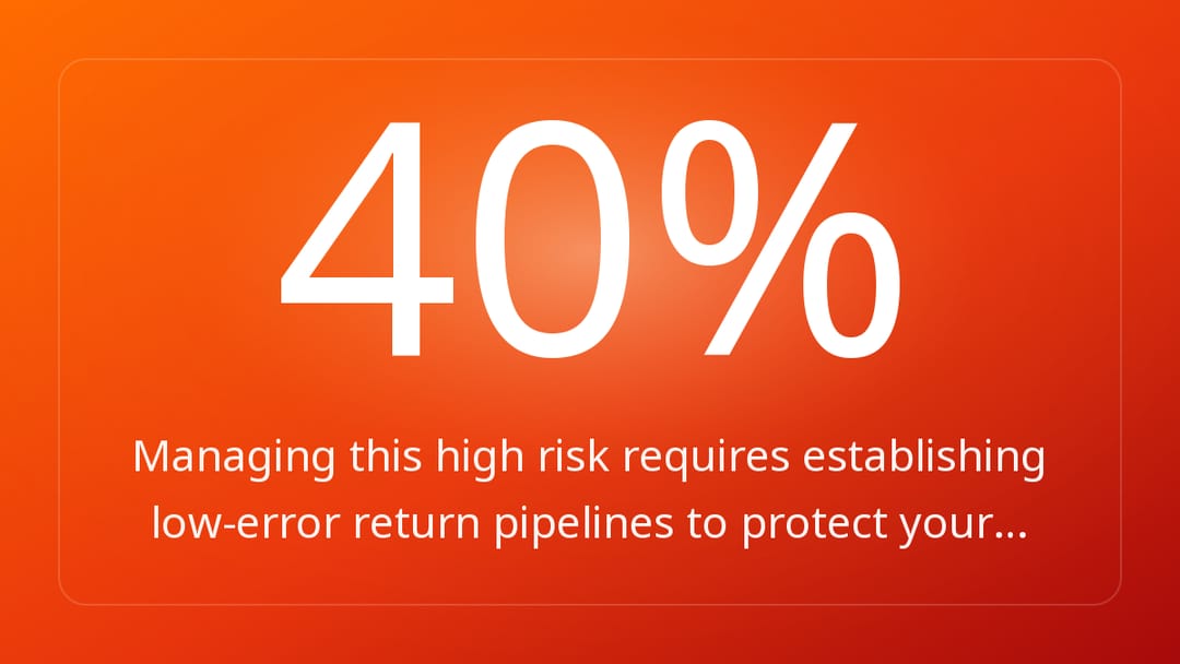 Managing this high risk requires establishing low-error return pipelines to protect your…