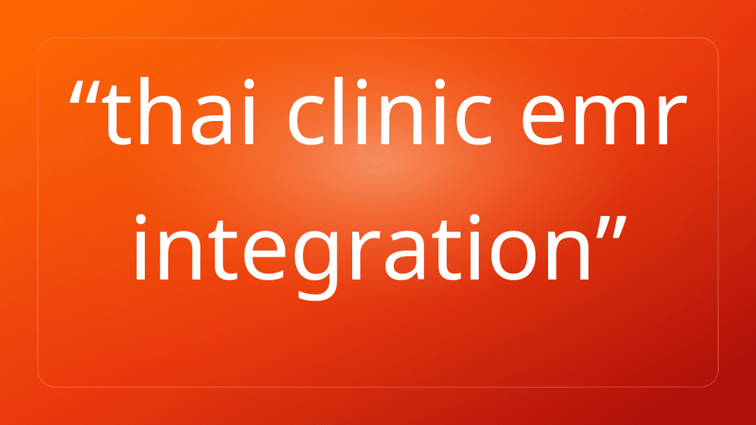 thai clinic emr integration