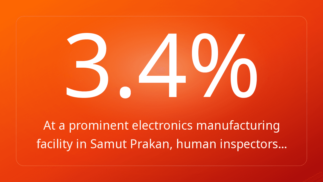 At a prominent electronics manufacturing facility in Samut Prakan, human inspectors…