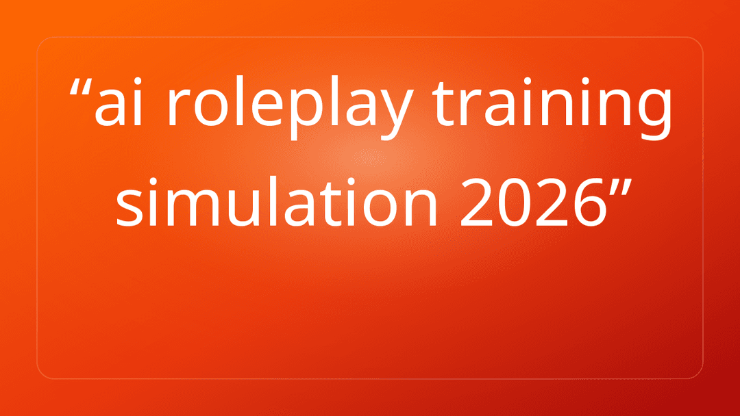 ai roleplay training simulation 2026