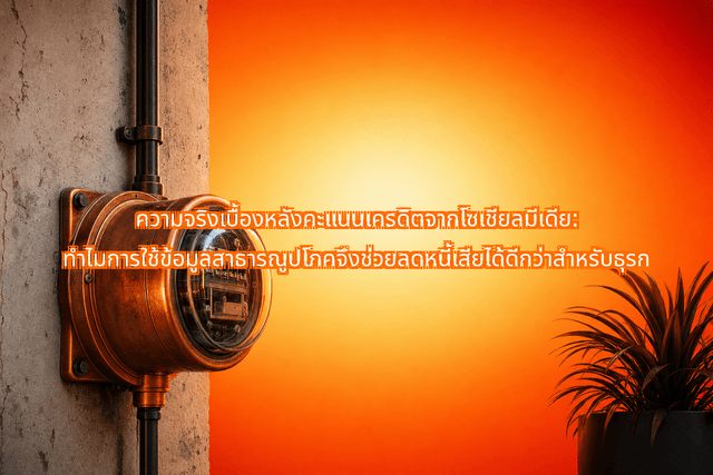 ความจริงเบื้องหลังคะแนนเครดิตจากโซเชียลมีเดีย: ทำไมการใช้ข้อมูลสาธารณูปโภคจึงช่วยลดหนี้เสียได้ดีกว่าสำหรับธุรก