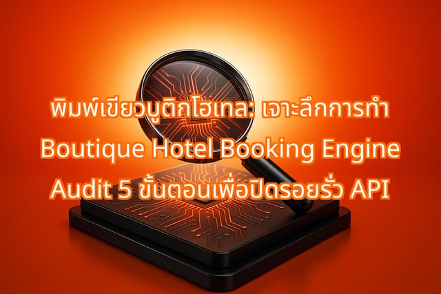 5 ขั้นตอนตรวจสอบ Boutique Hotel Booking Engine เพื่อแก้ไข API รั่วไหล