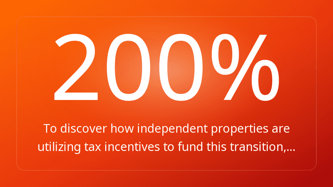 To discover how independent properties are utilizing tax incentives to fund this transition,…