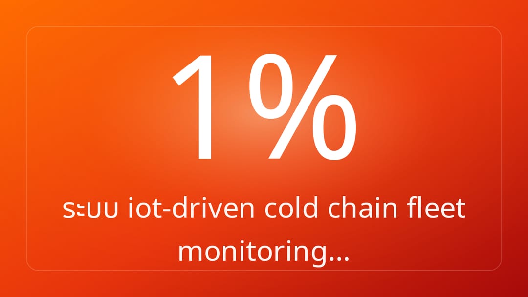 ระบบ iot-driven cold chain fleet monitoring…