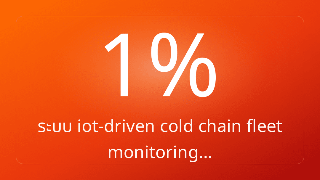 ระบบ iot-driven cold chain fleet monitoring…