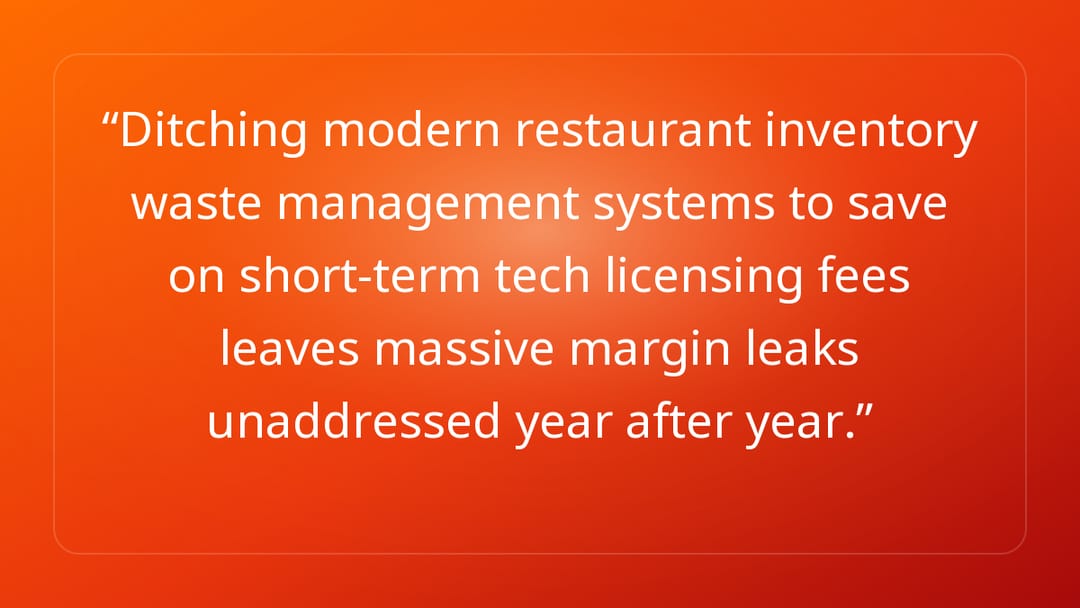 Ditching modern restaurant inventory waste management systems to save on shor…