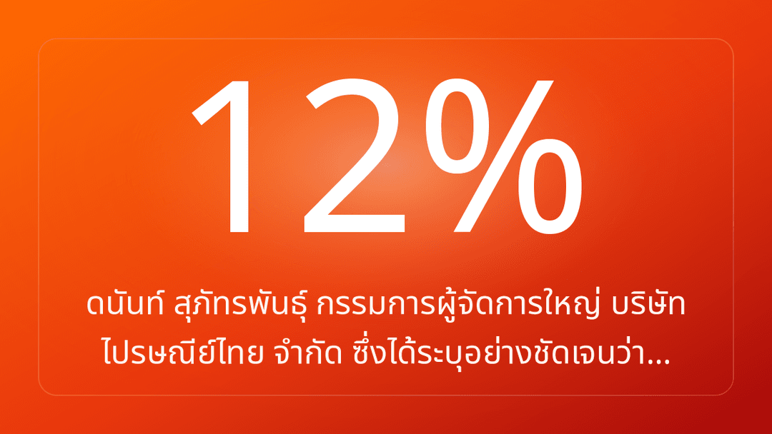 ดนันท์ สุภัทรพันธุ์ กรรมการผู้จัดการใหญ่ บริษัท ไปรษณีย์ไทย จำกัด ซึ่งได้ระบุอย่างชัดเจนว่า…