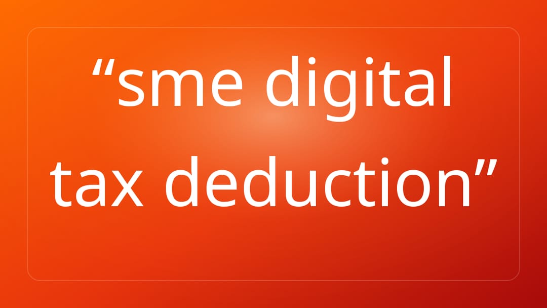 sme digital tax deduction