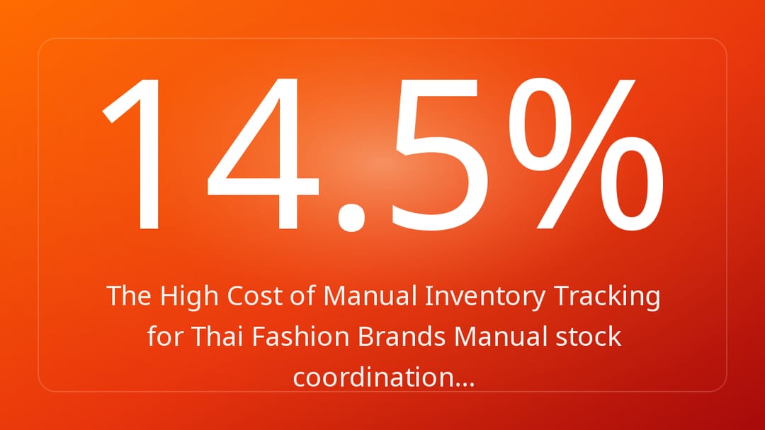 The High Cost of Manual Inventory Tracking for Thai Fashion Brands Manual stock coordination…