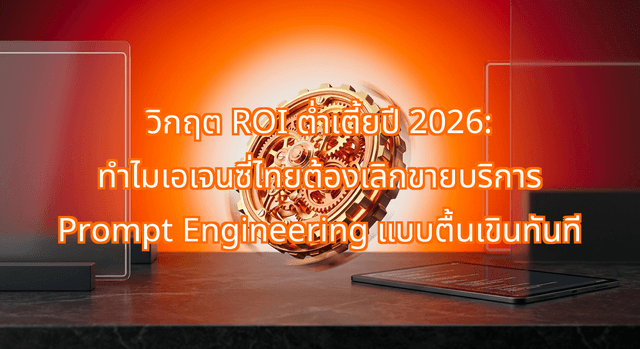 วิกฤต ROI ต่ำเตี้ยปี 2026: ทำไมเอเจนซี่ไทยต้องเลิกขายบริการ Prompt Engineering แบบตื้นเขินทันที
