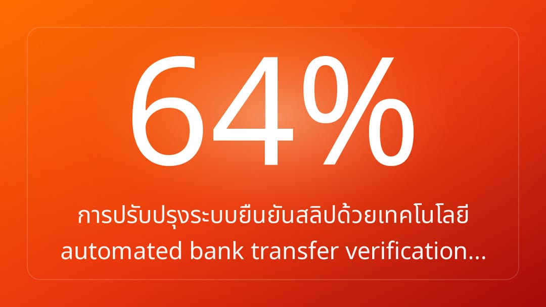 การปรับปรุงระบบยืนยันสลิปด้วยเทคโนโลยี automated bank transfer verification…