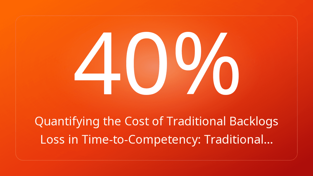 Quantifying the Cost of Traditional Backlogs Loss in Time-to-Competency: Traditional…