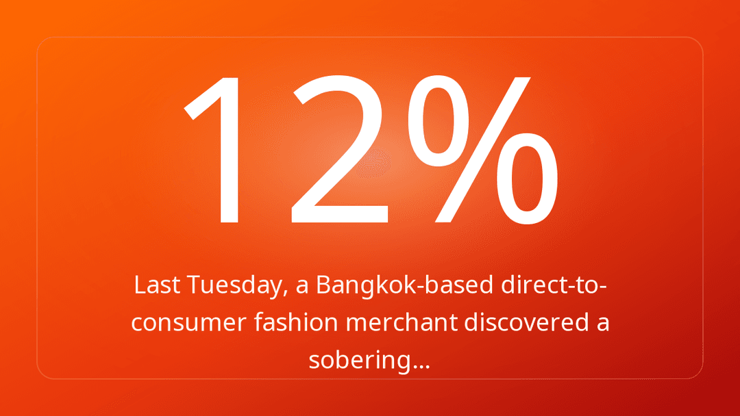 Last Tuesday, a Bangkok-based direct-to-consumer fashion merchant discovered a sobering…