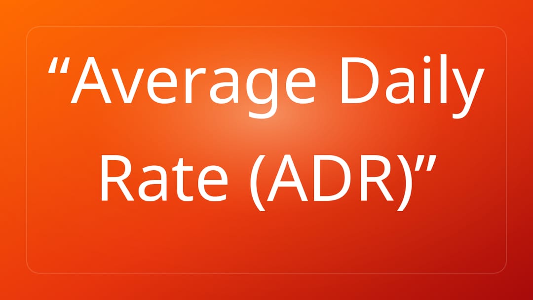 Average Daily Rate ADR