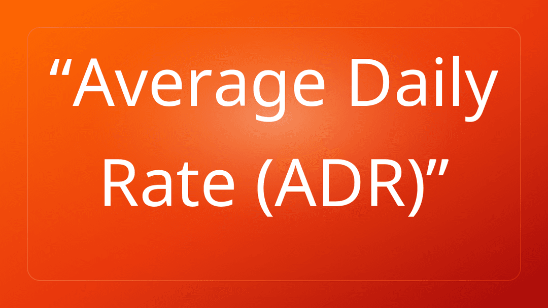Average Daily Rate ADR