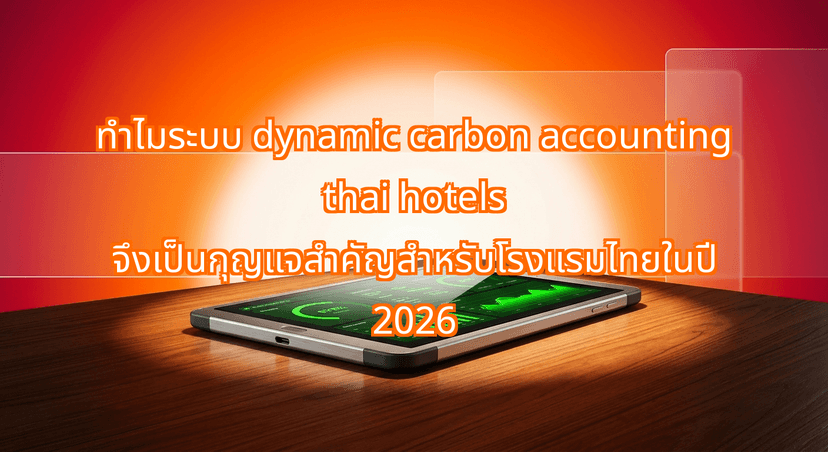 ทำไมระบบ dynamic carbon accounting thai hotels จึงเป็นกุญแจสำคัญสำหรับโรงแรมไทยในปี 2026