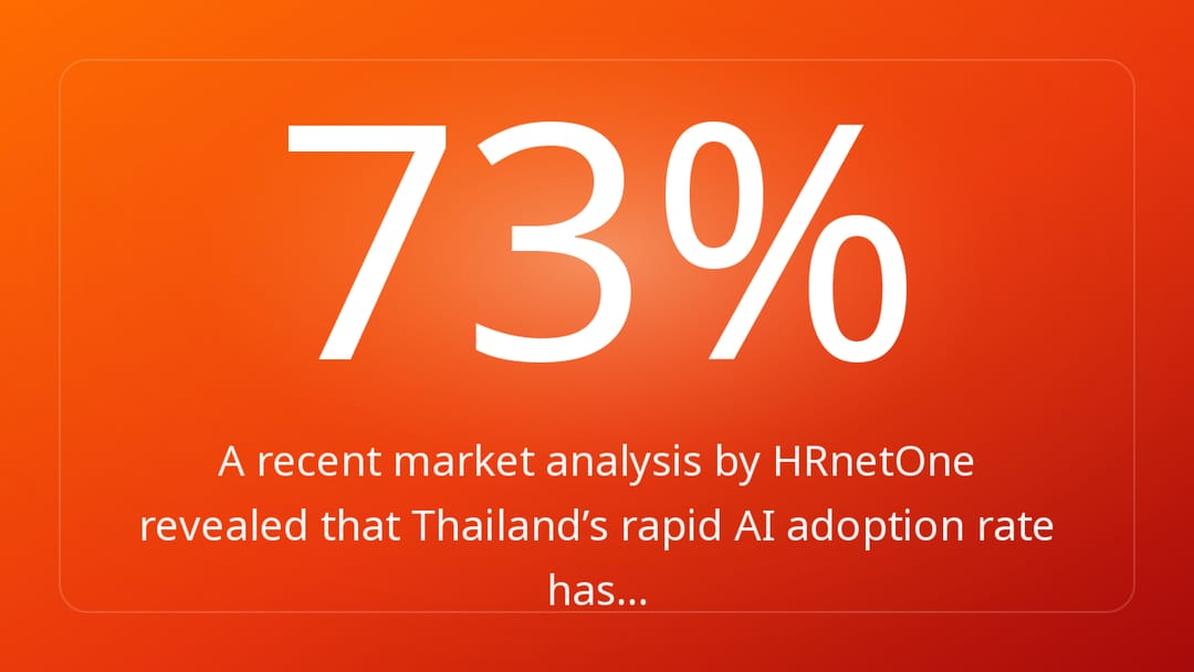 A recent market analysis by HRnetOne revealed that Thailand’s rapid AI adoption rate has…