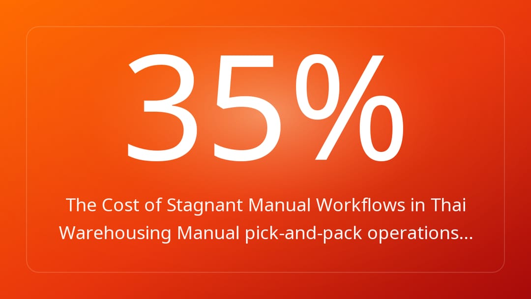 The Cost of Stagnant Manual Workflows in Thai Warehousing Manual pick-and-pack operations…