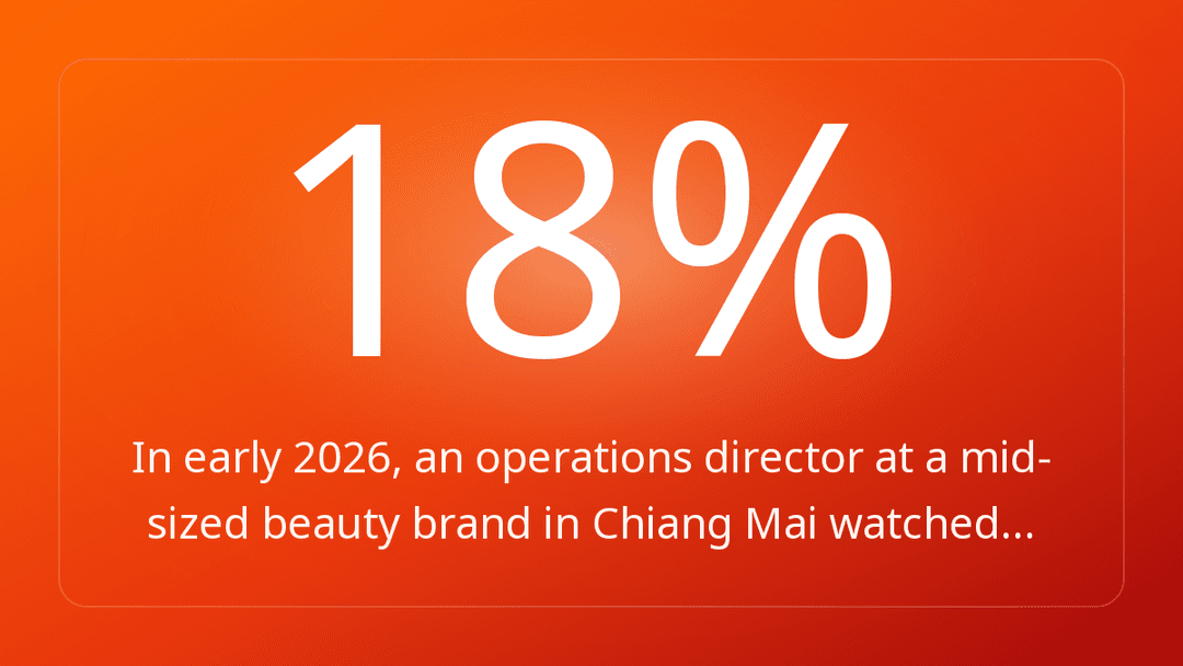 In early 2026, an operations director at a mid-sized beauty brand in Chiang Mai watched…