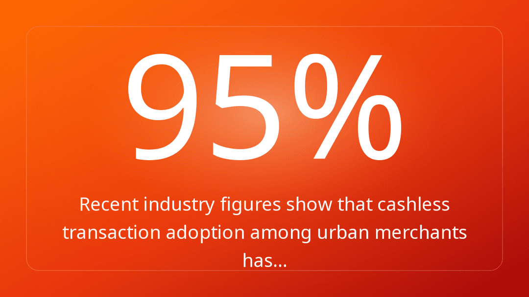 Recent industry figures show that cashless transaction adoption among urban merchants has…
