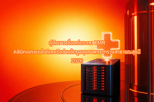 คู่มือการเชื่อมต่อระบบ EMR คลินิกเอกชนเข้ากับเครือข่ายข้อมูลสุขภาพกระทรวงสาธารณสุขปี 2026