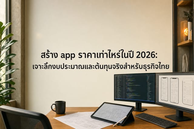 สร้าง app ราคาเท่าไหร่: แจกแจงงบพัฒนาแอปในไทย