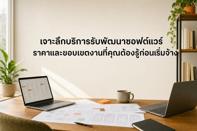 รับพัฒนาซอฟแวร์: ราคาและขอบเขตงานที่ควรตกลงก่อนเริ่ม
