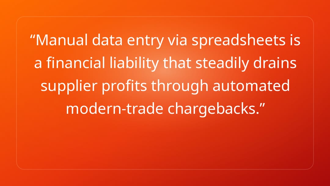 Manual data entry via spreadsheets is a financial liability that steadily dra…