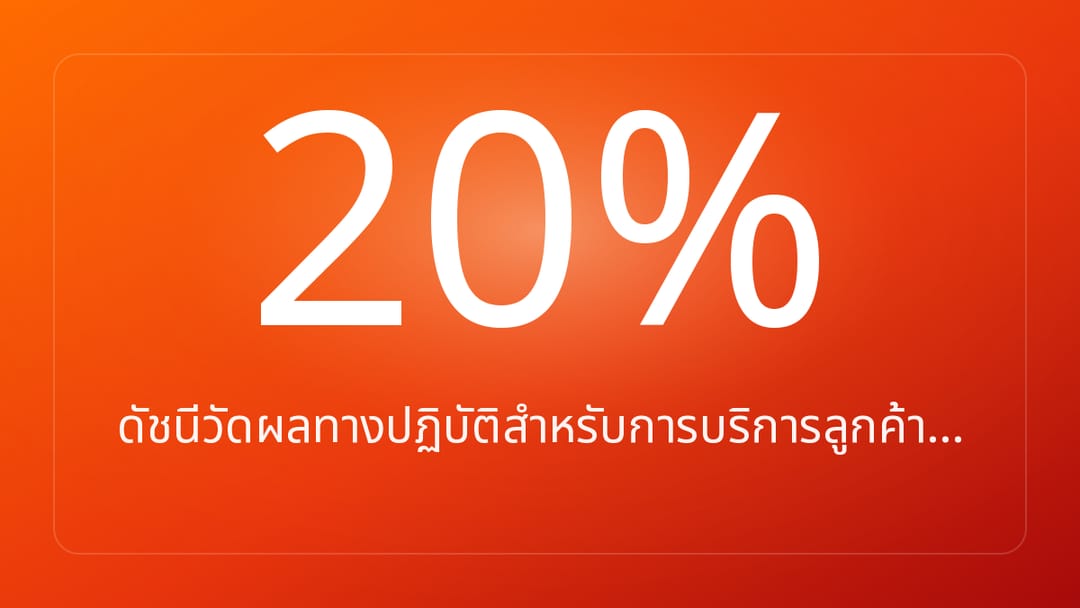 ดัชนีวัดผลทางปฏิบัติสำหรับการบริการลูกค้า…
