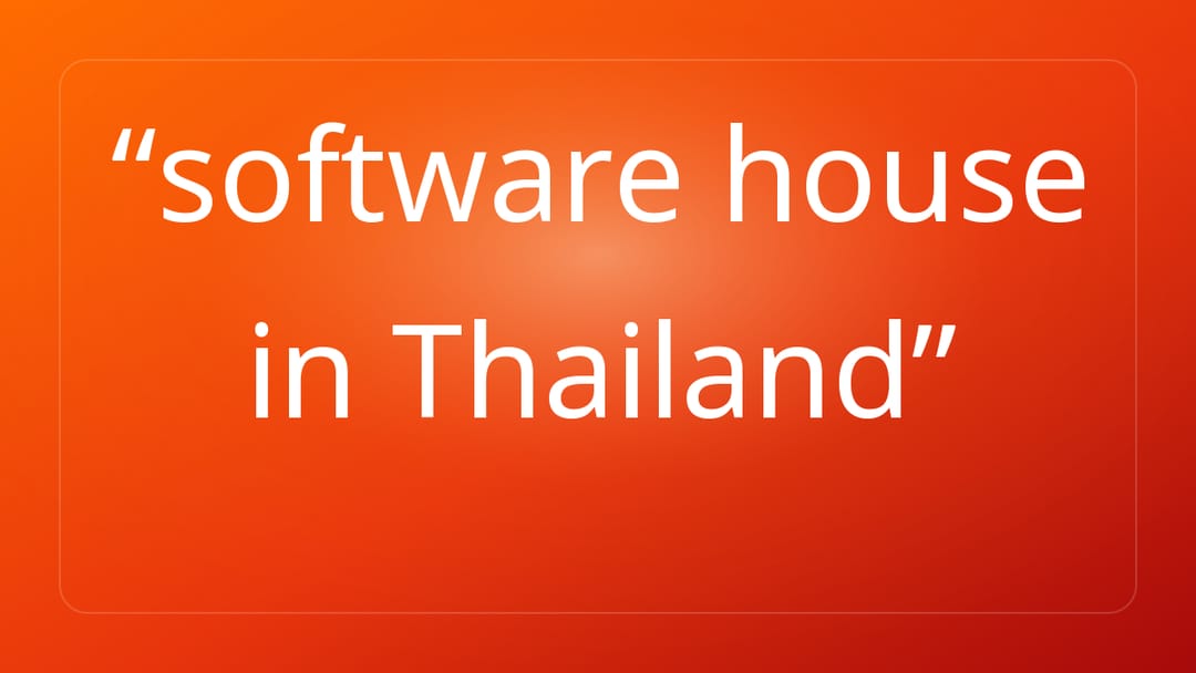 software house in Thailand